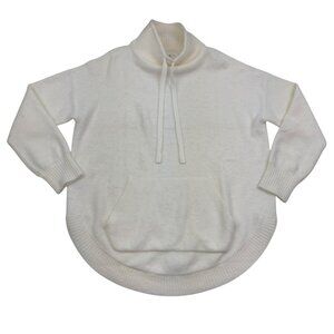 Lou & Grey Mock/Funnel Neck Cream Soft and Cozy Pullover Sweater Women's Size M